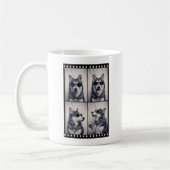 Husky-Hundeporträt Kaffeetasse (Links)
