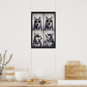 Husky-Hundeporträt Poster (Küche)