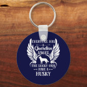 Husky-Hundeschutzgel Schlüsselanhänger (Vorderseite)