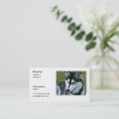 Husky-HundeVisitenkarte Visitenkarte (Stehend Vorderseite)