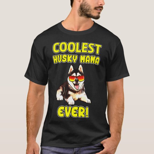 Husky Husky Mama T-Shirt (Vorderseite)