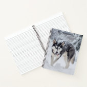 Husky im Schnee Notizbuch (Innenseite)