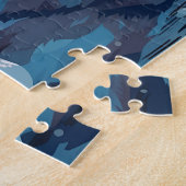 Husky im Winter in einem Schneewald Puzzle (Seite)