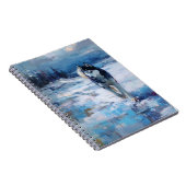 Husky im Winter Landscape Notebook Notizblock (Rechte Seite)