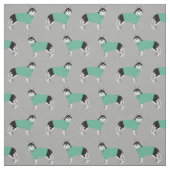 Husky in der Hundehunde graue Stoff (Muster)