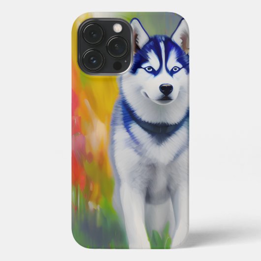 Husky-Inspirierter Fall iPhone Hülle (Rückseite)