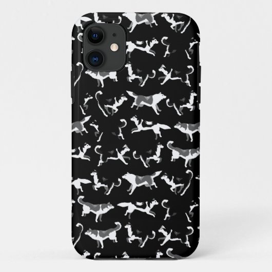 Husky iPhone Siberian Husky Malamute Fall Case-Mate iPhone Hülle (Rückseite)