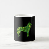 Husky Irish Lucky Green Kleeblatt Clover Kaffeetasse (Mittel)