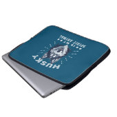 Husky ist mein Geist Tier Majestic Husky Hund Laptopschutzhülle (Vorne Knopf)