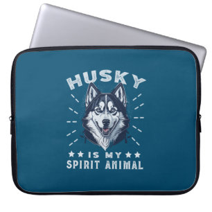 Husky ist mein Geist Tier Majestic Husky Hund Laptopschutzhülle