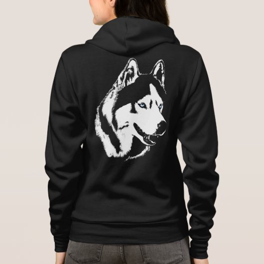 Husky Jacket Women's Husky Malamute Jackets Hoodie (Rückseite)