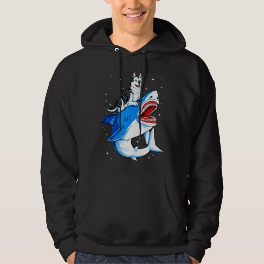 Husky Jawsome Dog Galaxy Hoodie (Vorderseite)