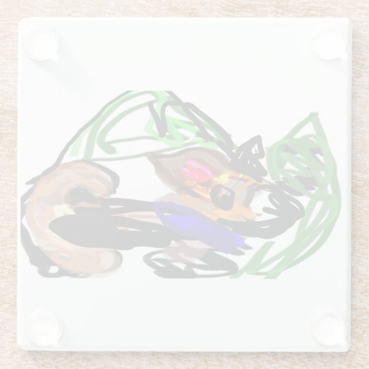 Husky joy glasuntersetzer (Rückseite)