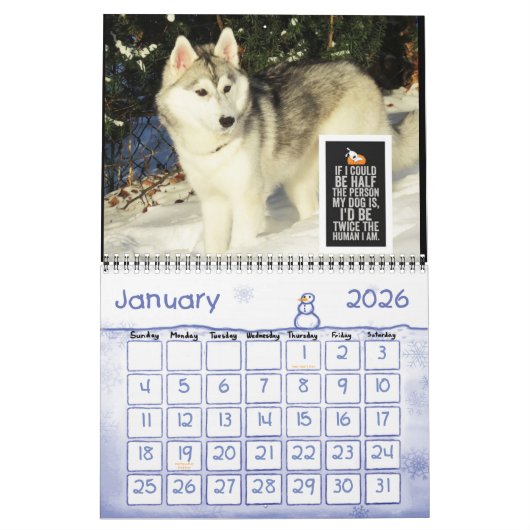 Husky-Kalender Kalender (Jan 2026)