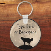 Husky Key Chains Sled Dog Husky Schlüsselanhänger  (Vorderseite)