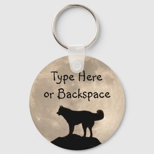 Husky Key Chains Sled Dog Husky Schlüsselanhänger (Vorderseite)