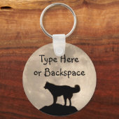 Husky Key Chains Sled Dog Husky Schlüsselanhänger (Vorderseite)