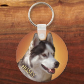 Husky Key-Ketten Bi-Eye-Schlitten-Hunde-Schlüssela Schlüsselanhänger (Vorderseite)