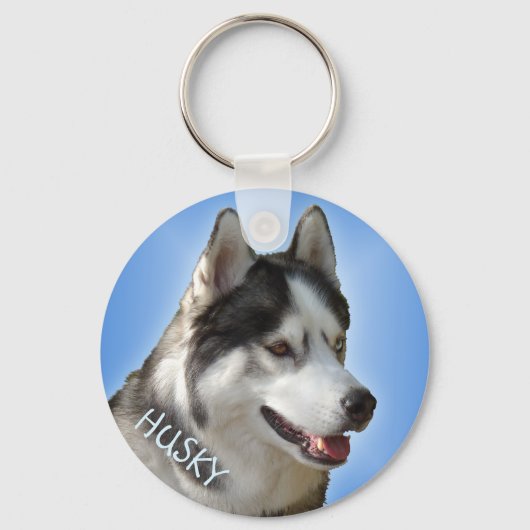 Husky Key-Ketten Bi-Eye-Schlitten-Hunde-Schlüssela Schlüsselanhänger (Vorderseite)
