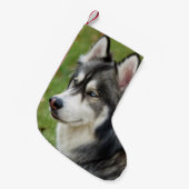 Husky Kleiner Weihnachtsstrumpf (Vorderansicht (hängend))
