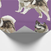 Husky-Kunst-Geschenkpapier Geschenkpapier (Ecke)