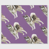 Husky-Kunst-Geschenkpapier Geschenkpapier (Flach)
