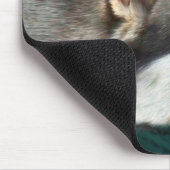 Husky-Kunst Mousepad (Ecke)