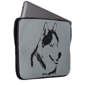 Husky Laptop Case Siberian Husky Malamute Geschenk (Vorne Rechts)