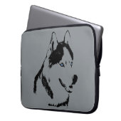 Husky Laptop Case Siberian Husky Malamute Geschenk (Vorderseite Links)