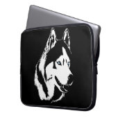 Husky Laptop Case Siberian Husky Malamute Geschenk (Vorderseite Links)