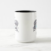 Husky liebt Kaffee-Tasse Tasse (Zentrum)