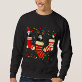 Husky Light Socks Xmas Sweatshirt (Vorderseite)