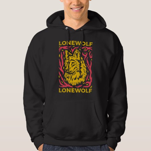 Husky Lonewolf Style Hoodie (Vorderseite)