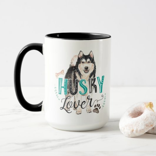 Husky Lover Tasse (Mit Donut)