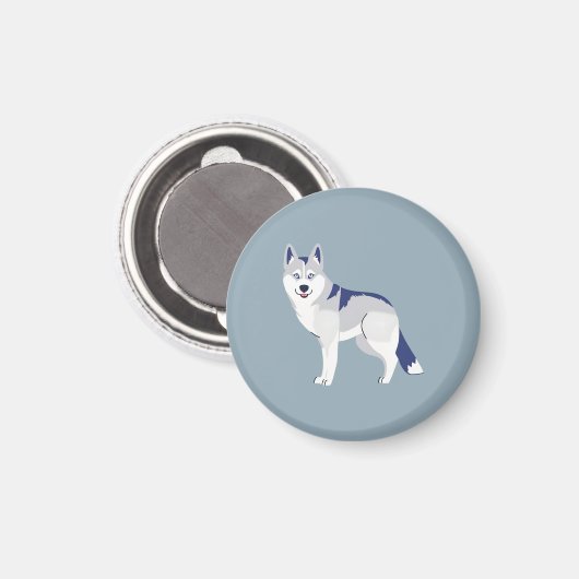 Husky Magnet (Vorderseite/Rückseite)