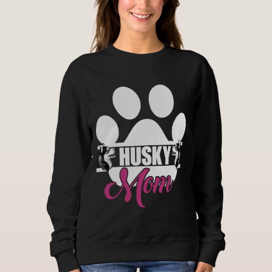 Husky-Mama aktiv Sweatshirt (Vorderseite)