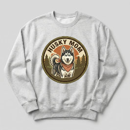 Husky-Mama-Crewneck Sibirischer Husky-Hundefreundi Sweatshirt