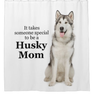 Husky Mama Duschvorhang