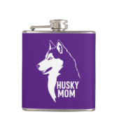 Husky-Mama Flachmann (Vorderseite)