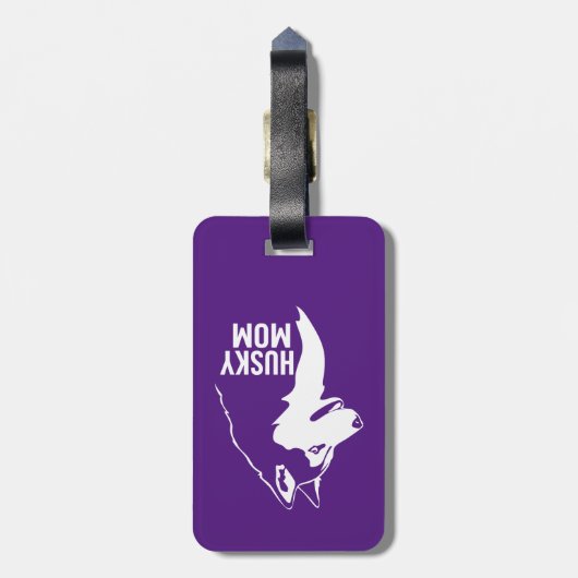 Husky-Mama Gepäckanhänger (Rückseite vertikal)