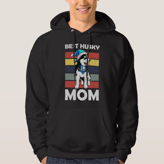 Husky-Mama Hoodie (Vorderseite)