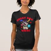 Husky Mama Hund Lover Beste Hunde Mama je T-Shirt (Vorderseite)