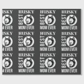 Husky-Mama, Hunde-Mama, Husky-Geschenk Geschenkpapier (Flach)