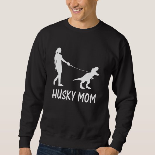 Husky Mama Siberian Husky Mama Dog Dinosaurier Wom Sweatshirt (Vorderseite)