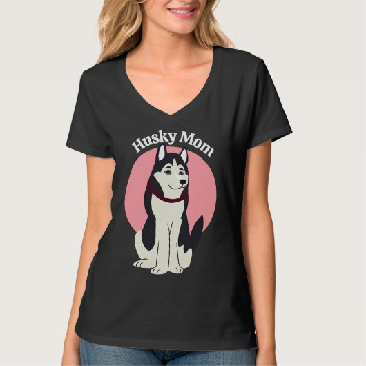 Husky-Mama T-Shirt (Vorderseite)