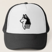 Husky-Mama Truckerkappe (Vorderseite)