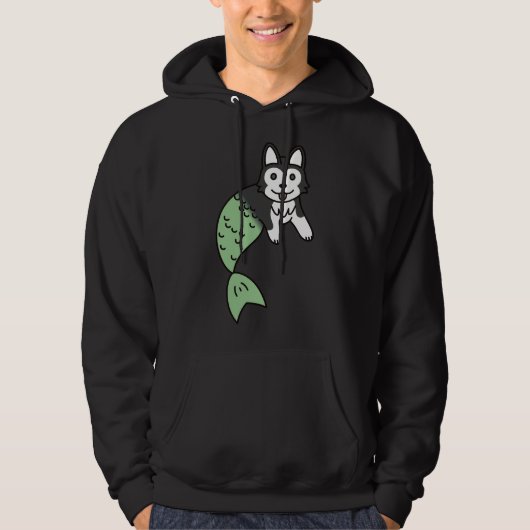 Husky Mermaid Hoodie (Vorderseite)