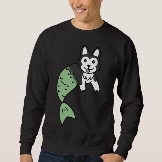 Husky Mermaid Sweatshirt (Vorderseite)