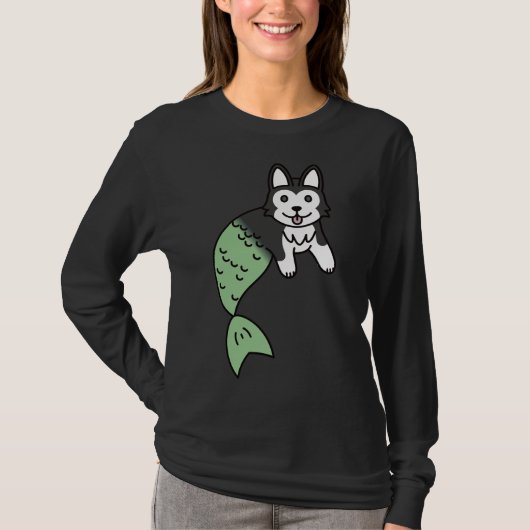 Husky Mermaid T-Shirt (Vorderseite)