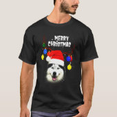 Husky Merry Christmas Dog T-Shirt (Vorderseite)